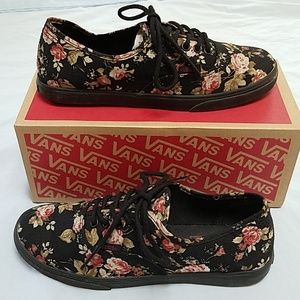 Vans Authentic Floral Skate Shoes